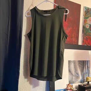 Banana Republic Dark Green Sleeveless Top